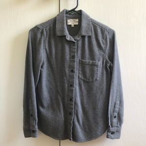 Madewell long-sleeve flannel button down XXS